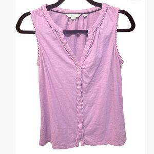 Boden purple button down top